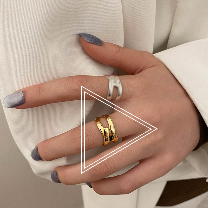 Stylish, Versatile Geometric Open Ring