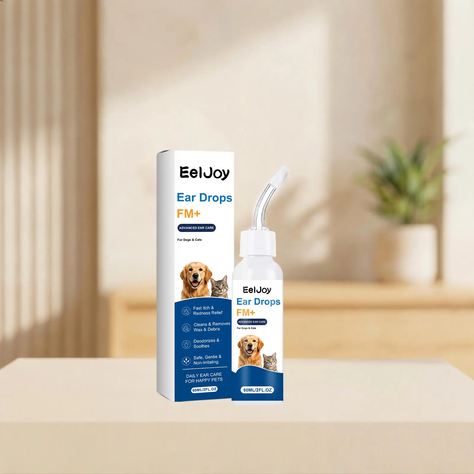 Pet Ear Care Drops Gentle Cleaning
