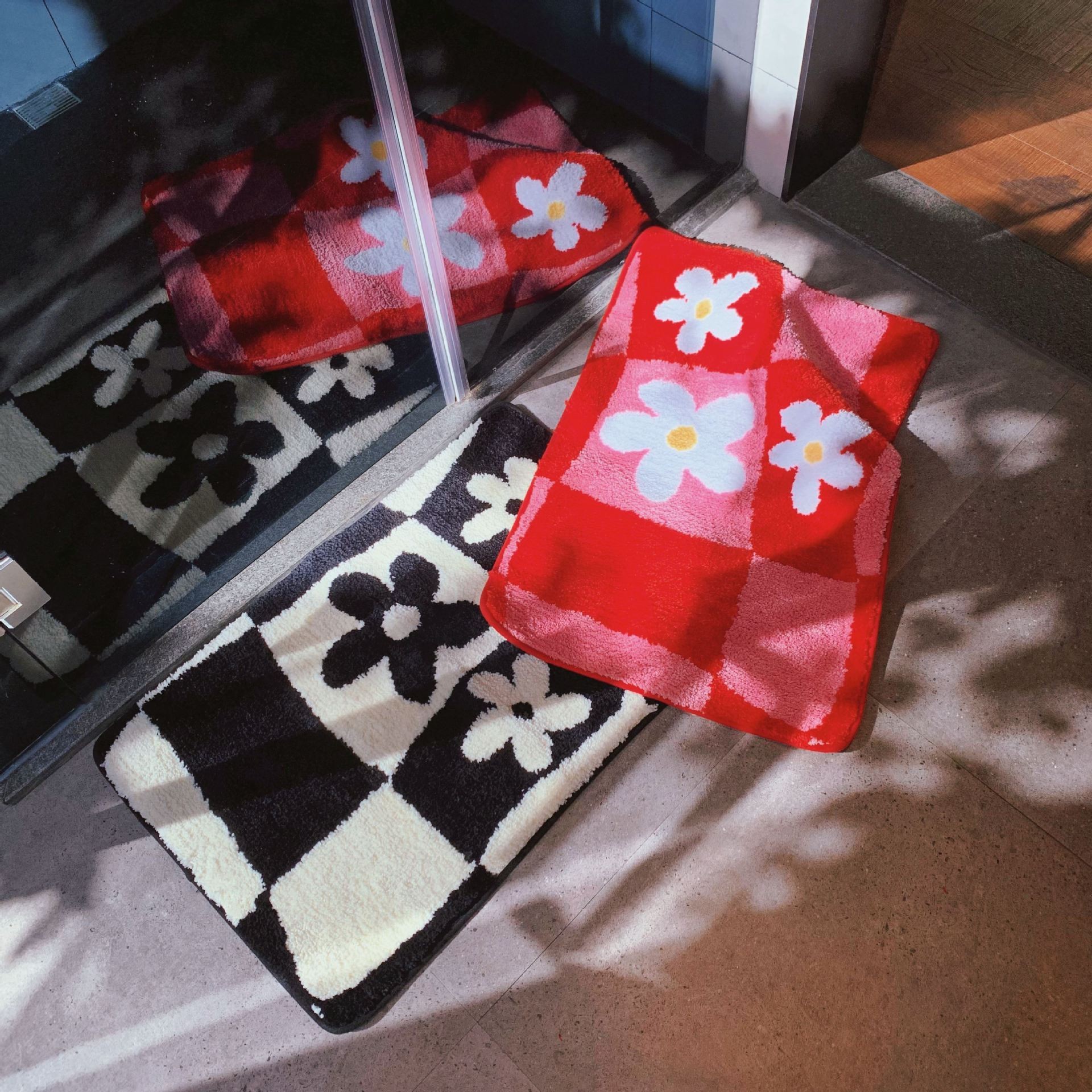 Household Ins Style Bathroom Flocking Ground Mats