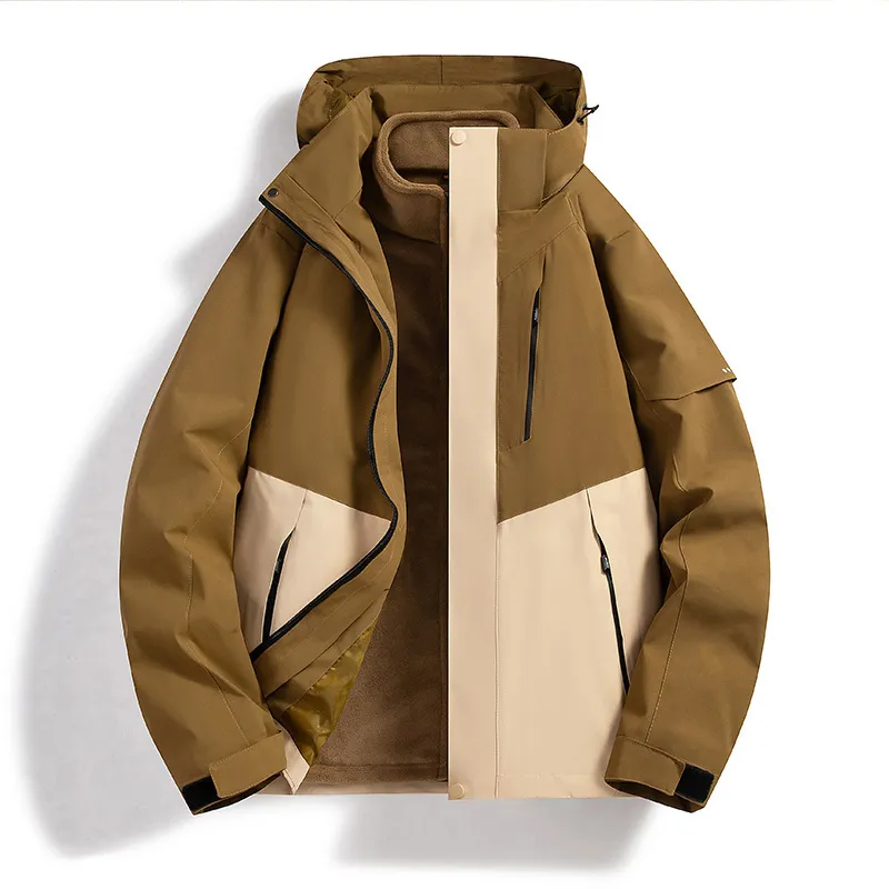 Women's Gore-Tex Jacket Three-in-one Waterproof New - Gold Beige