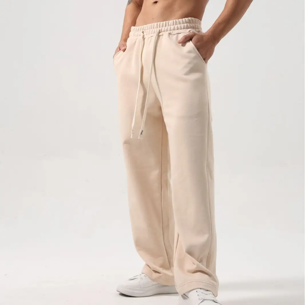 Solid Color Casual Straight-leg Men's Sports Trousers