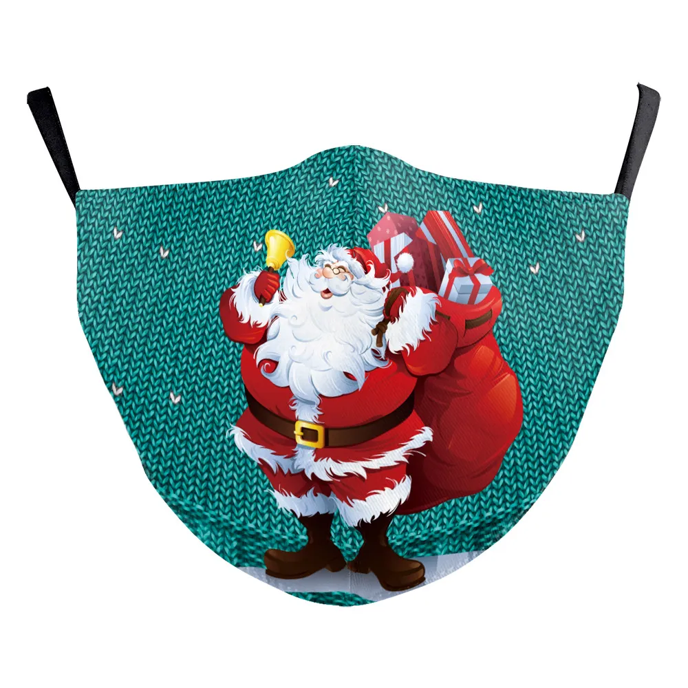 Santa Elk Digital Printing Double-layer Dust Mask - B178 1329