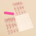 Wear Nail Flower Gilding Nail Tips Gradient view 2