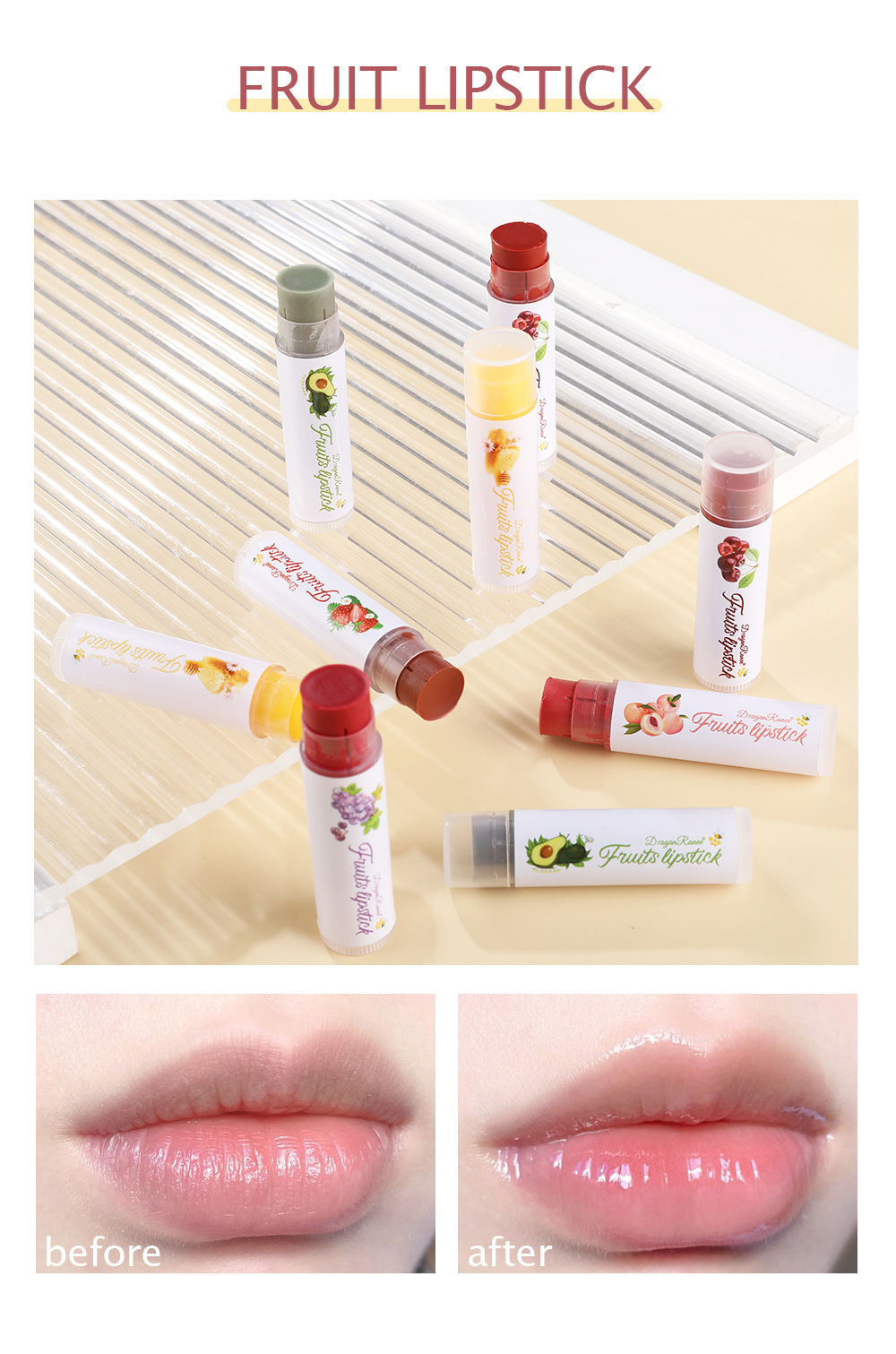 Title 3, Dudu Lip Batom Frutado Hidratante Lip Glaze, lá...