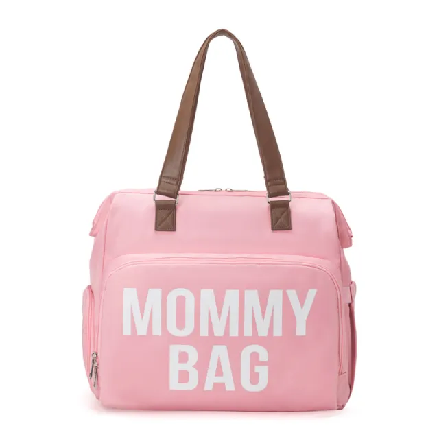 Large Capacity Multifunctional Crossbody Insulated Mummy Bag Backpack Pink - Shop at LoveMi