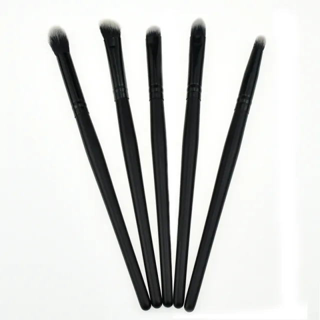 Makeup Brush Small Eye Eyeshadow Brush Set Eye Countour Concealer Black 5 Piece Set - Shop at LoveMi