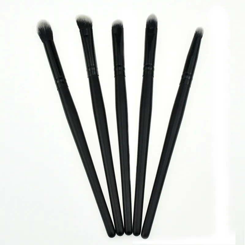 Makeup Brush Small Eye Eyeshadow Brush Set Eye Countour Concealer - Black 5 Piece Set