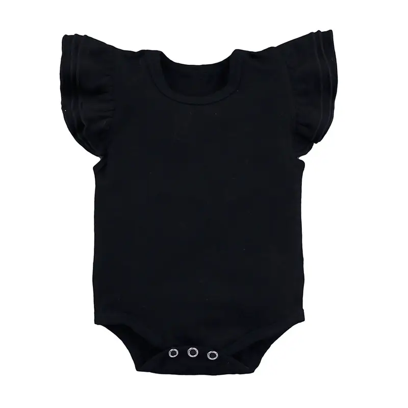 Children's Clothing Candy Color Ruffled Girls' Onesie Baby Romper
