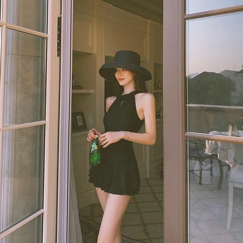 New Womens Modest One-piece Swimsuit