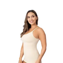 Seamless High Elastic Body Shaping Camisole For Women - Skin Color - View 1