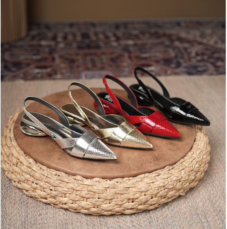 Luxury Womens Patent Leather Cutout High-Heel Sandals