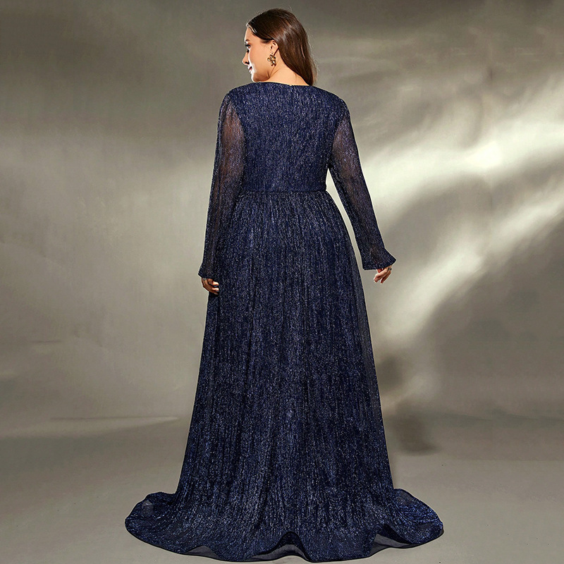 Women's Banquet Host Sequin Model Elegant Dress