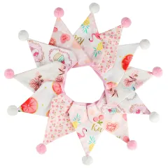 Cotton Wool Ball Pennant Tent Flag Photo Background Wedding Kindergarten Flag - Fur Ball Sjq317 - View 1
