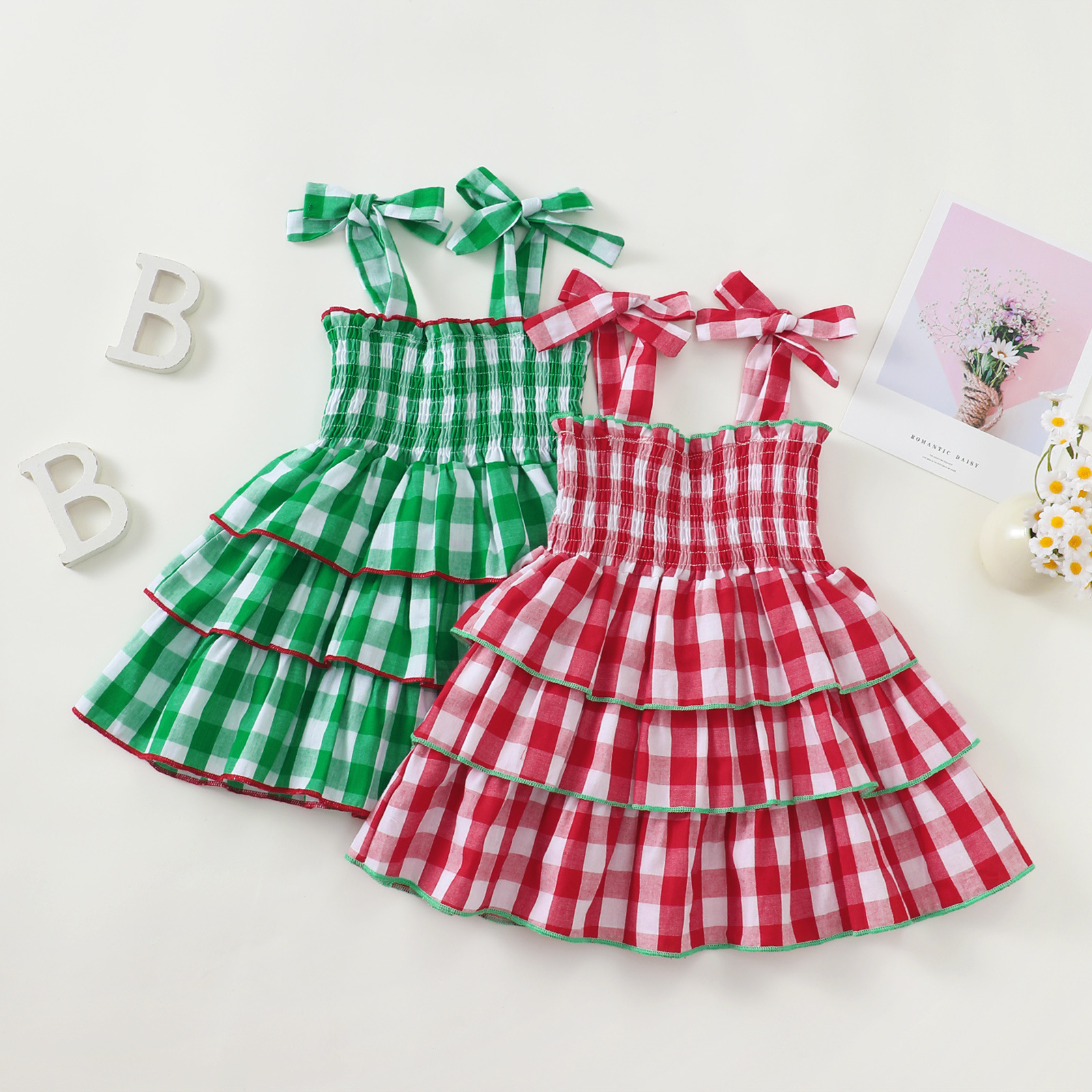 Checkered Strappy Chic Princess Dress
