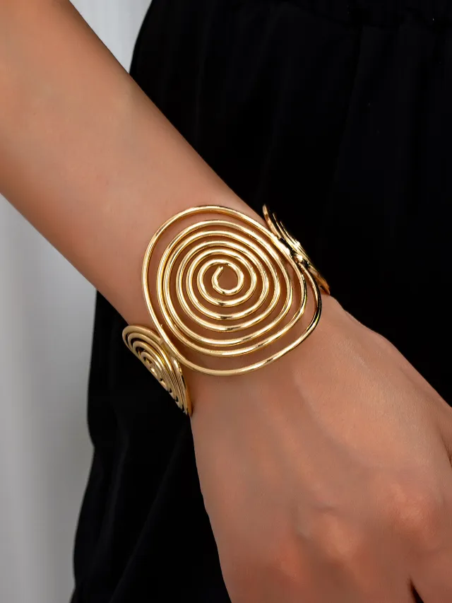 Multi Layer Cross Open Bracelet Simple Fashion Yellow - Shop at LoveMi