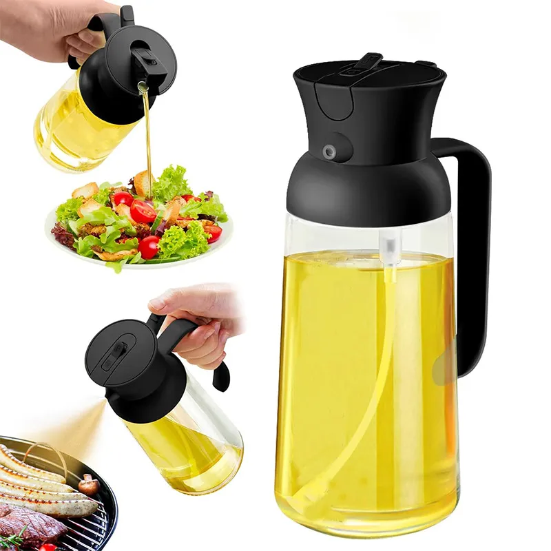 Kitchen Fuel Injector Dual-use Olive Dispenser Oil Sprayer - Black