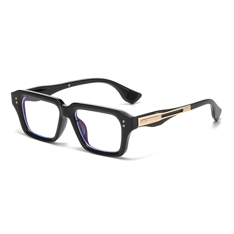Square-rimmed Glasses European And American Beige Chic Watch The Trend