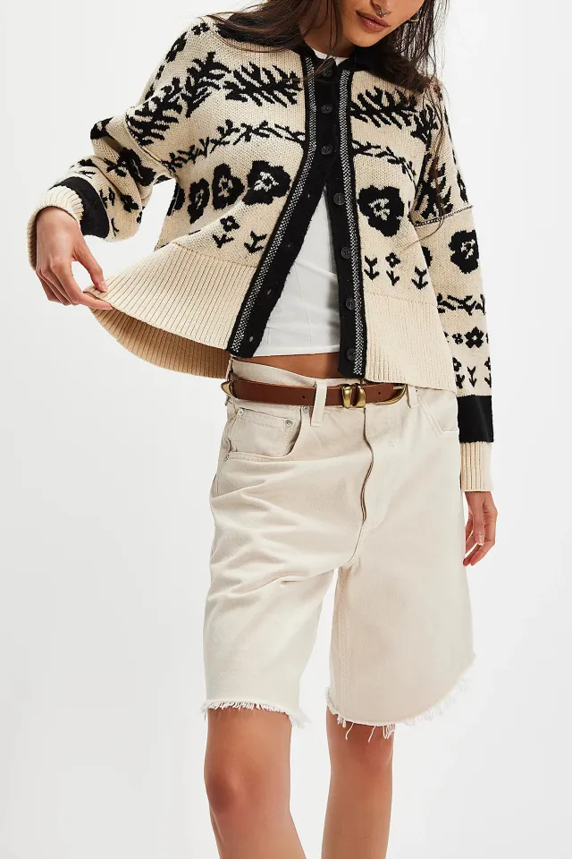 Women's Fashion Loose Knitted Cardigan Coat Apricot - Shop at LoveMi