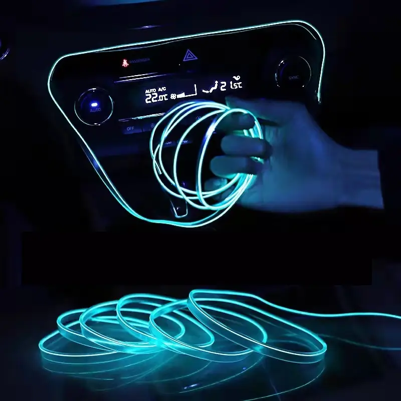 Car Interior Ambient LED Light Strip 6-Meter USB Powered Atmosphere Lighting