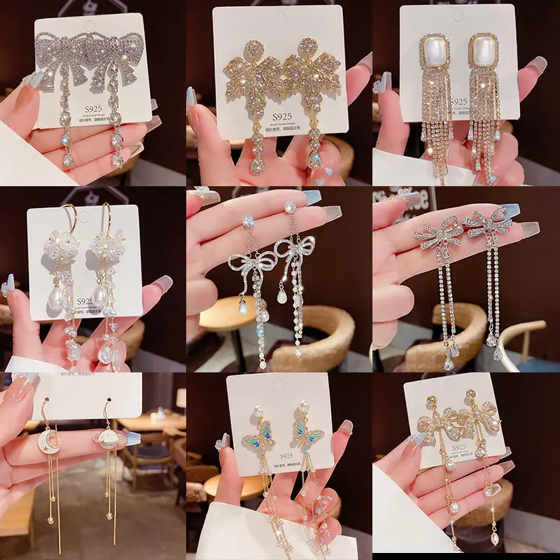 Sterling Silver Needle Light Luxury Pearl Earrings