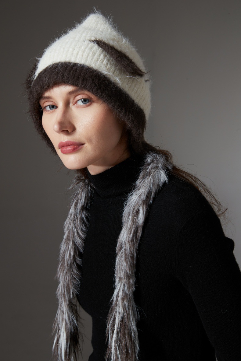 Cat Ears Mink Wool Ear-Protection Knitted Hat — Cozy Animal Ear Beanie