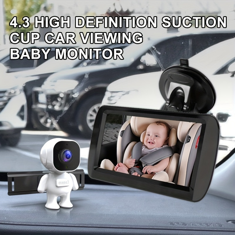 Car Baby Monitor 43-inch Foldable Display Night Vision Camera For Rear-Seat Monitoring