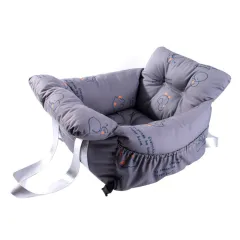 Outdoor Portable Cat Kennel Safety Seat - Graffiti Grey - View 1