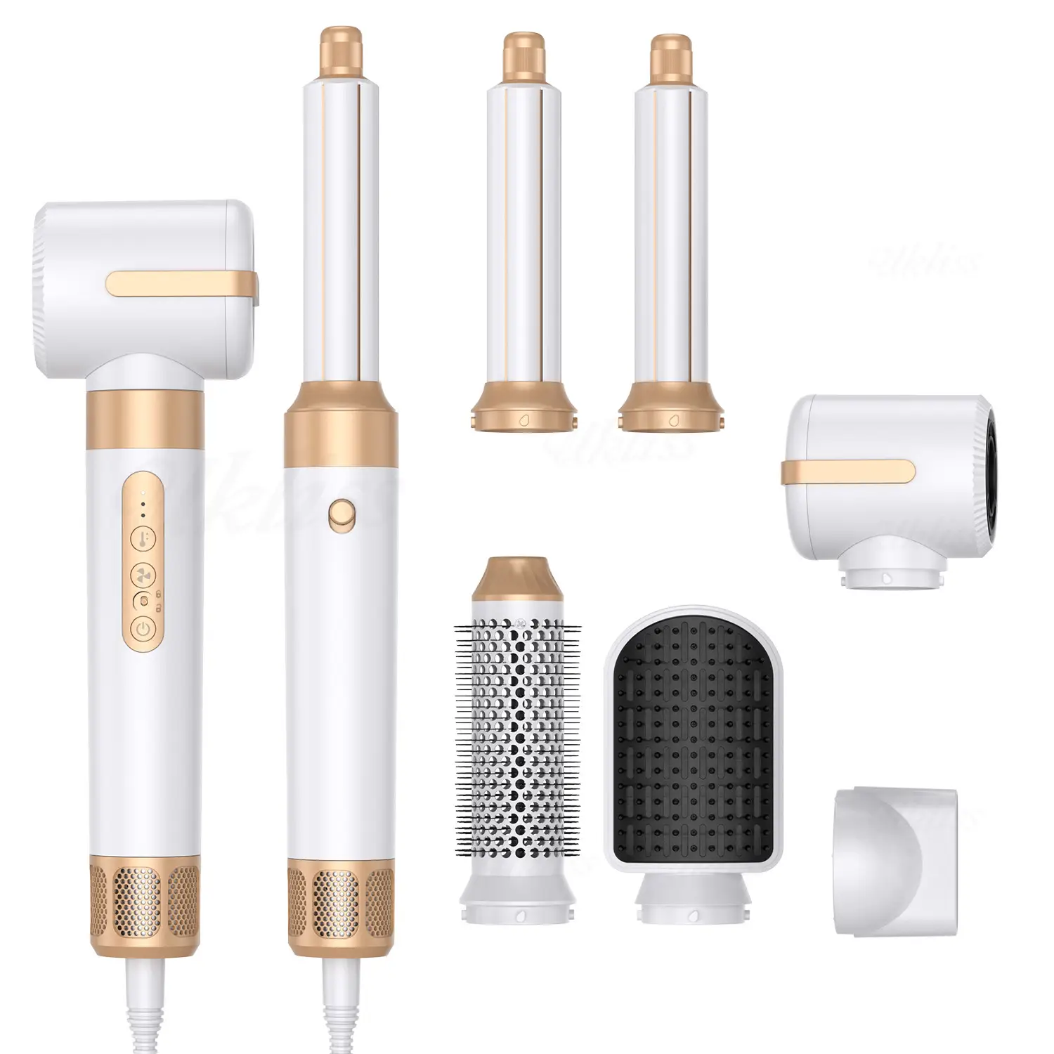 7-in-1 Hot Air Comb Multifunctional Anion Automatic Curler