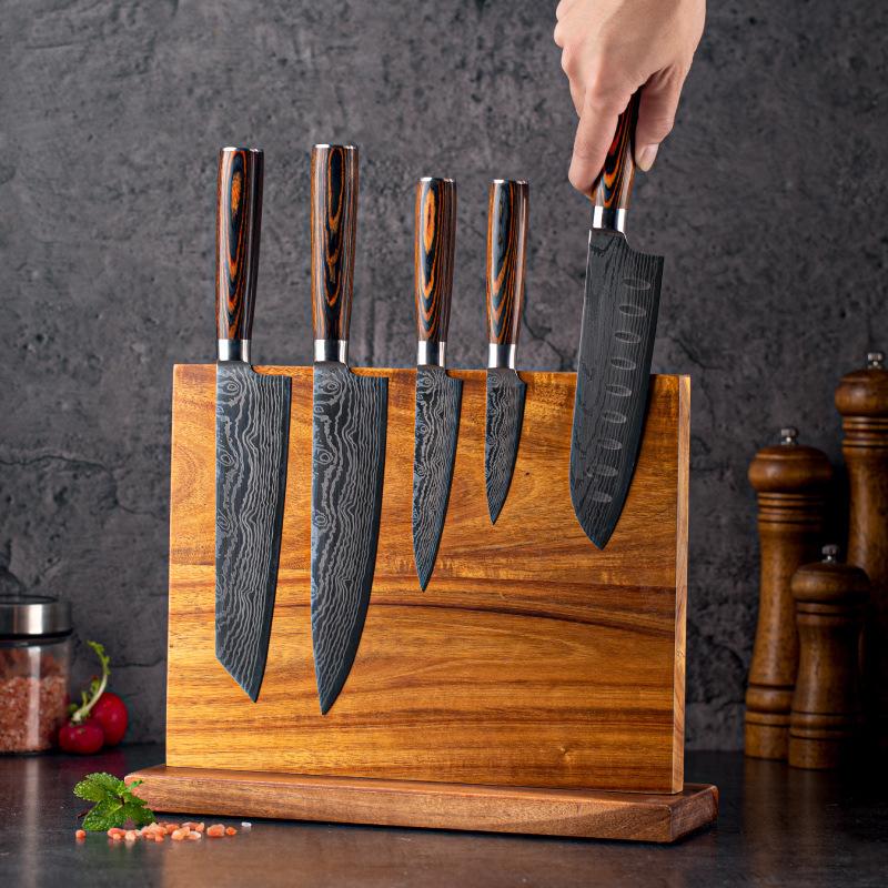 Magnetic Solid Wood Knife Rack