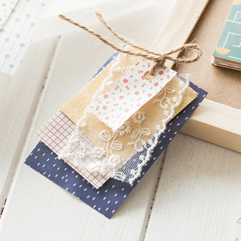 Retro Collage Material Paper Sweet Light Note Paper - Image 2