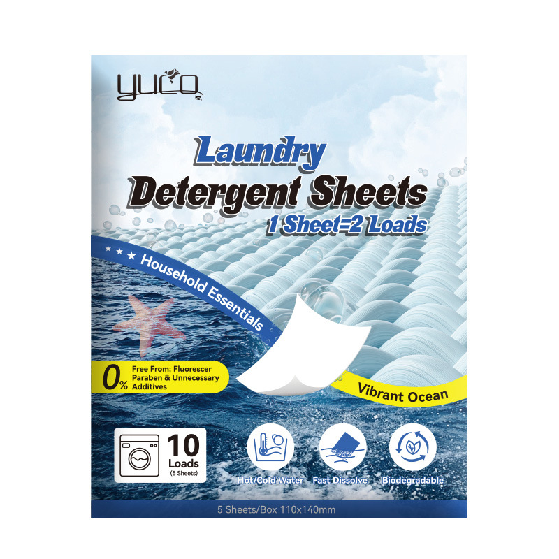 Travel-sized Champagne-scented Laundry Detergent Sheets Set 3