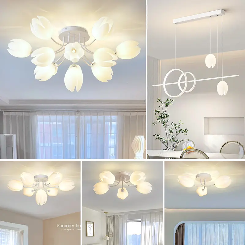 Magnolia French Cream Style Living Room Chandelier