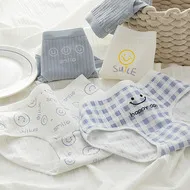 Women's Fashion Casual Cute Print Cotton Inner Crotch Panties - L131 Combination