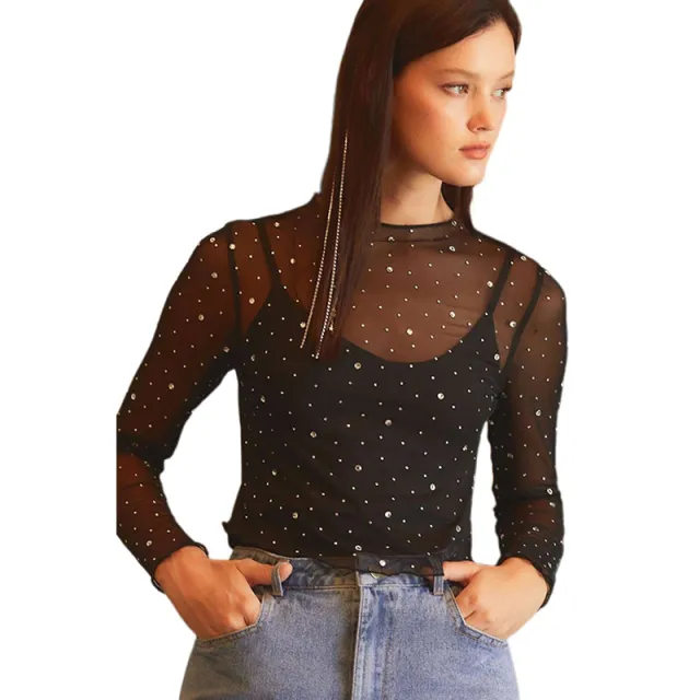 Pullover Round Neck Women's European And American Fashion All match Long Sleeve Top Lc25125092 - Shop at LoveMi