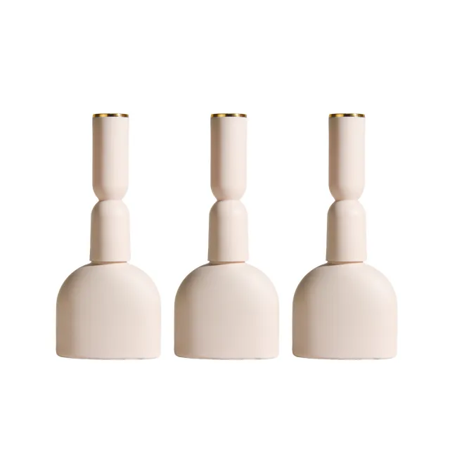 Light proof Glass Nail Polish Bottle Bottle With Brush Electroplating Nail Polish Cover Glass - Shop at LoveMi