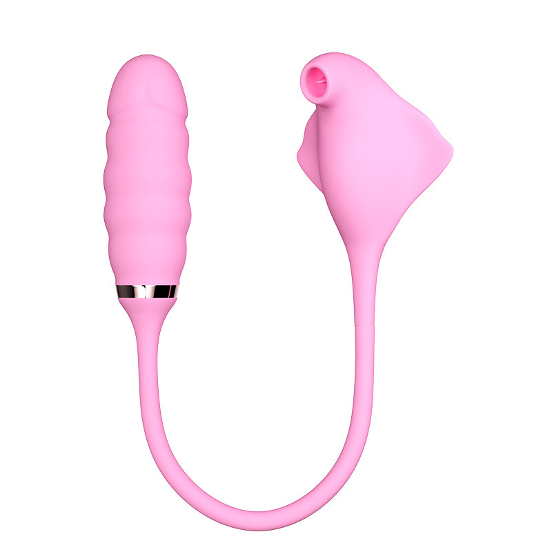 Women's Manta Ray Telescopic Sucking Vibrator Toy 7