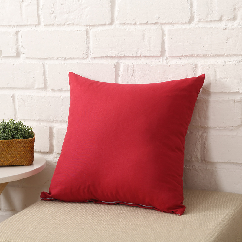 Wine Red Pillow Cover