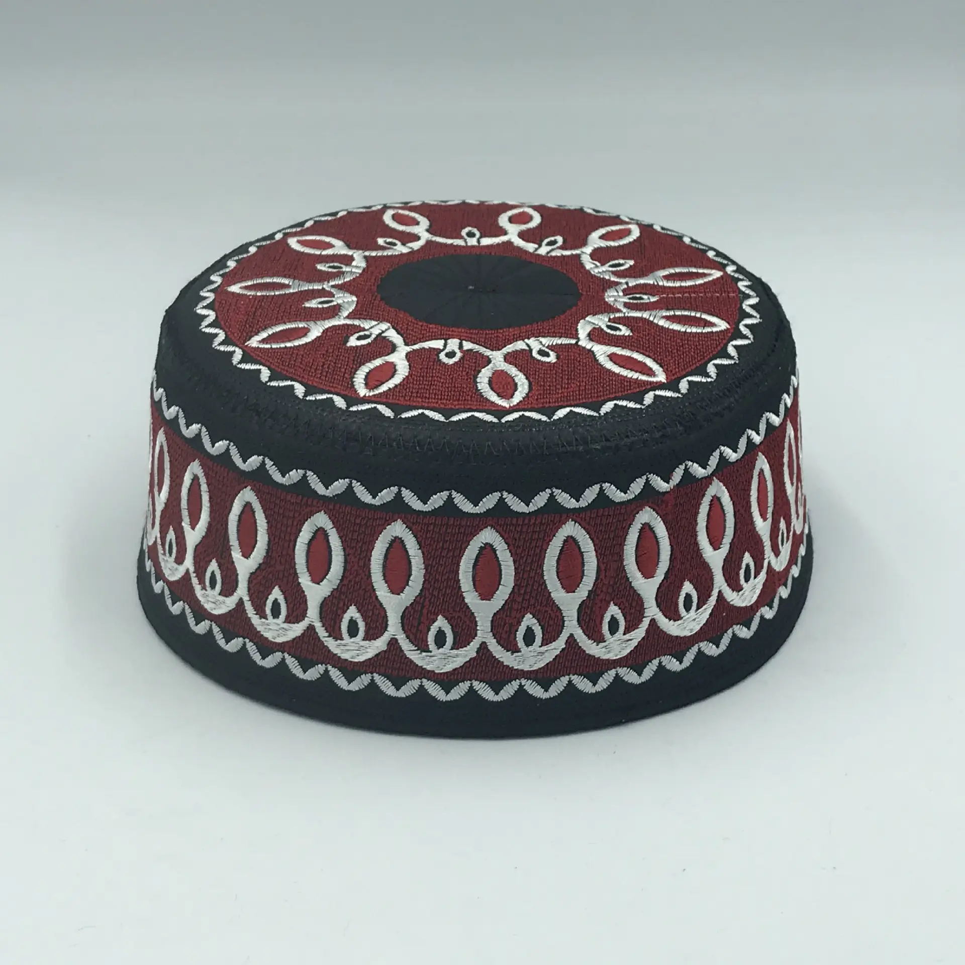 Baby Embroidered High-End Flat-Crown Round-Edge Ethnic-Style Saudi