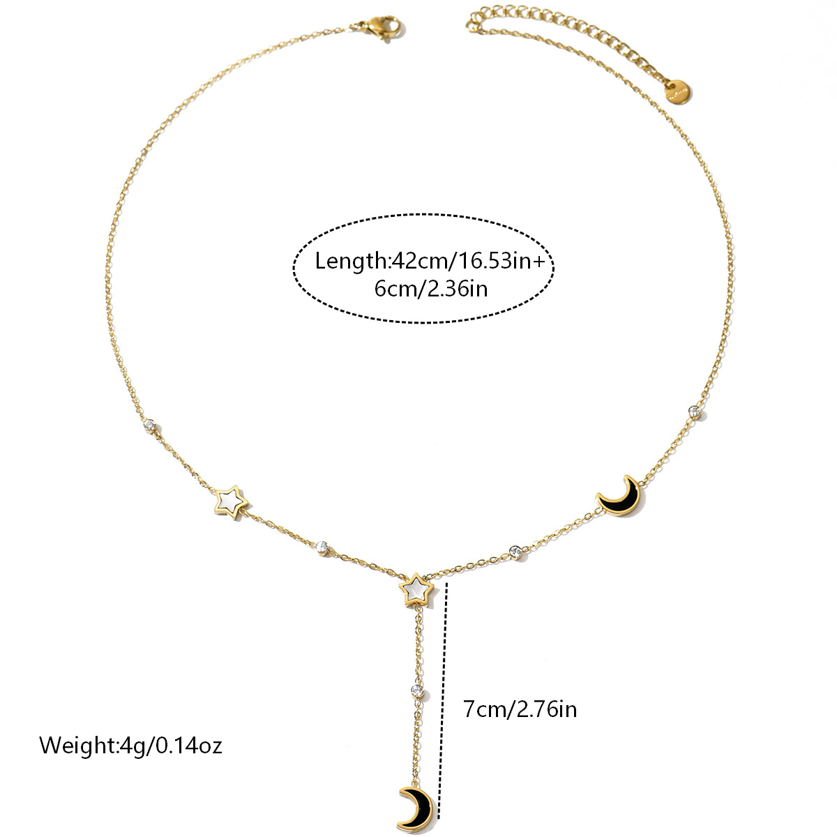 14k Gold Y-shaped Necklace And Polished Bracelet Set thumbnail 2