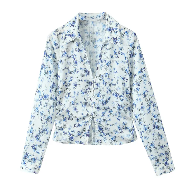 Spring New Women's Floral Shirt High Waist Skirt Suit Floral - Shop at LoveMi