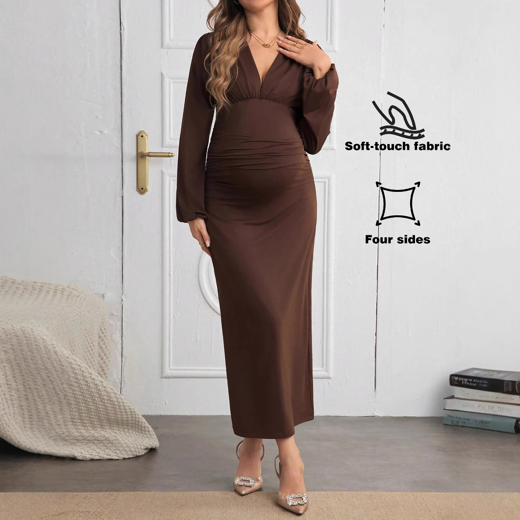 Women's Fashion Dress Solid Color Pleated Skirt