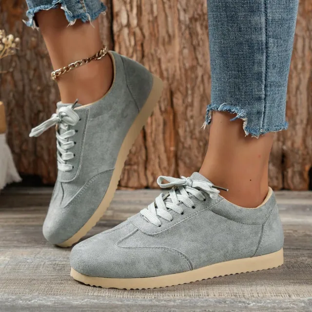 Women's All matching Retro White Soft Bottom Casual Shoes Gray - Shop at LoveMi