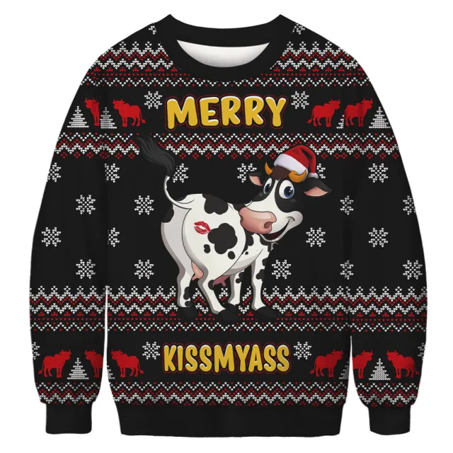 Printed Crew Neck Sweatshirt Autumn And Winter Long Sleeve Loose Women Wmsdyw076 M - Shop at LoveMi