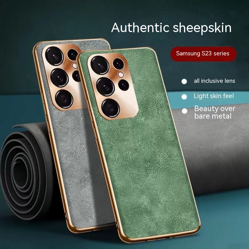 Fashion Eyelet Sheepskin Phone Case