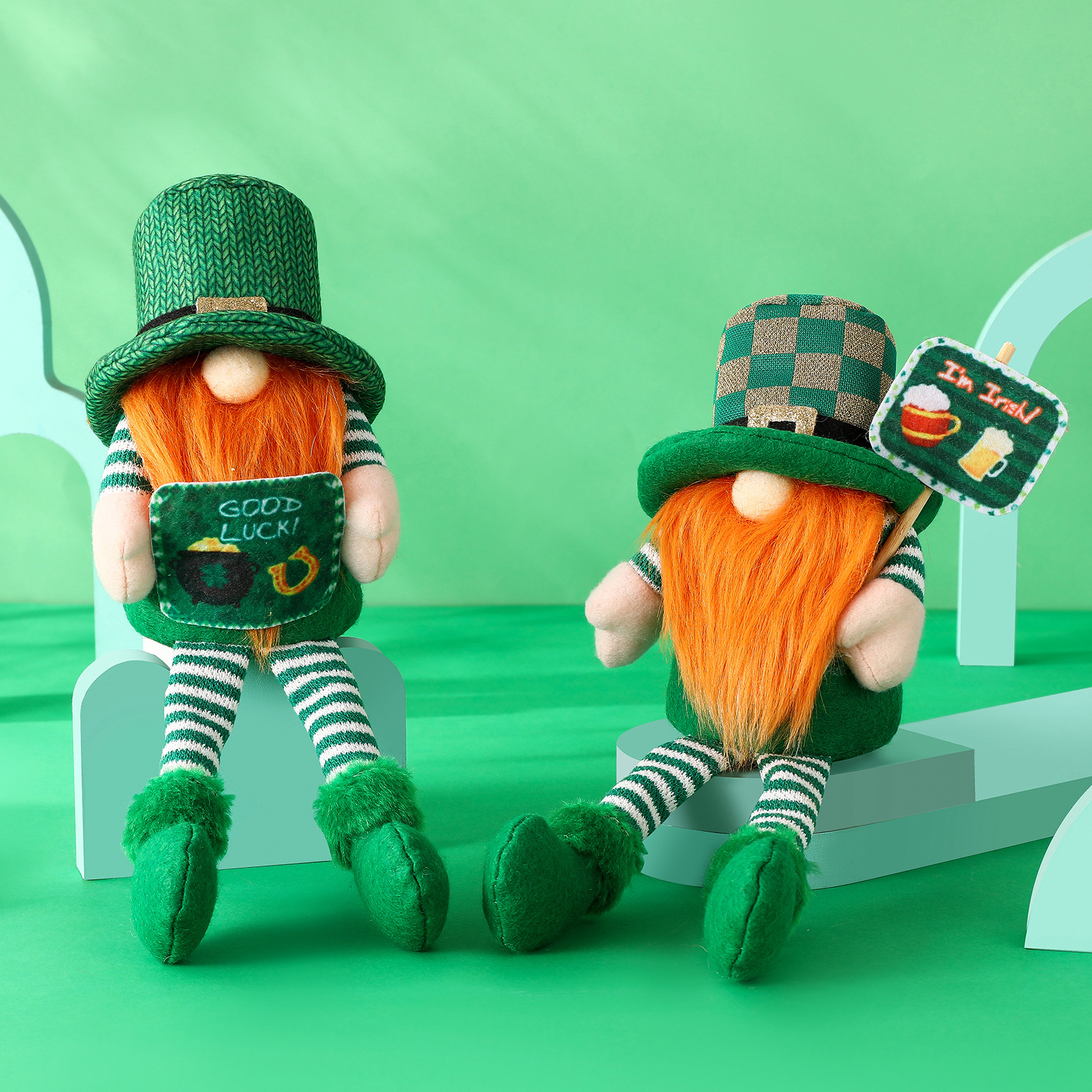 Irish Festival Faceless Doll Party Layout Props