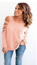 Popular European And American Top T shirt Pink - Shop at LoveMi