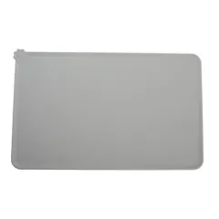 No Plus-sized Silicone Pet Placemat Dog's Paw Pet Cat Dog Food Bowl Pad - Gray - View 1