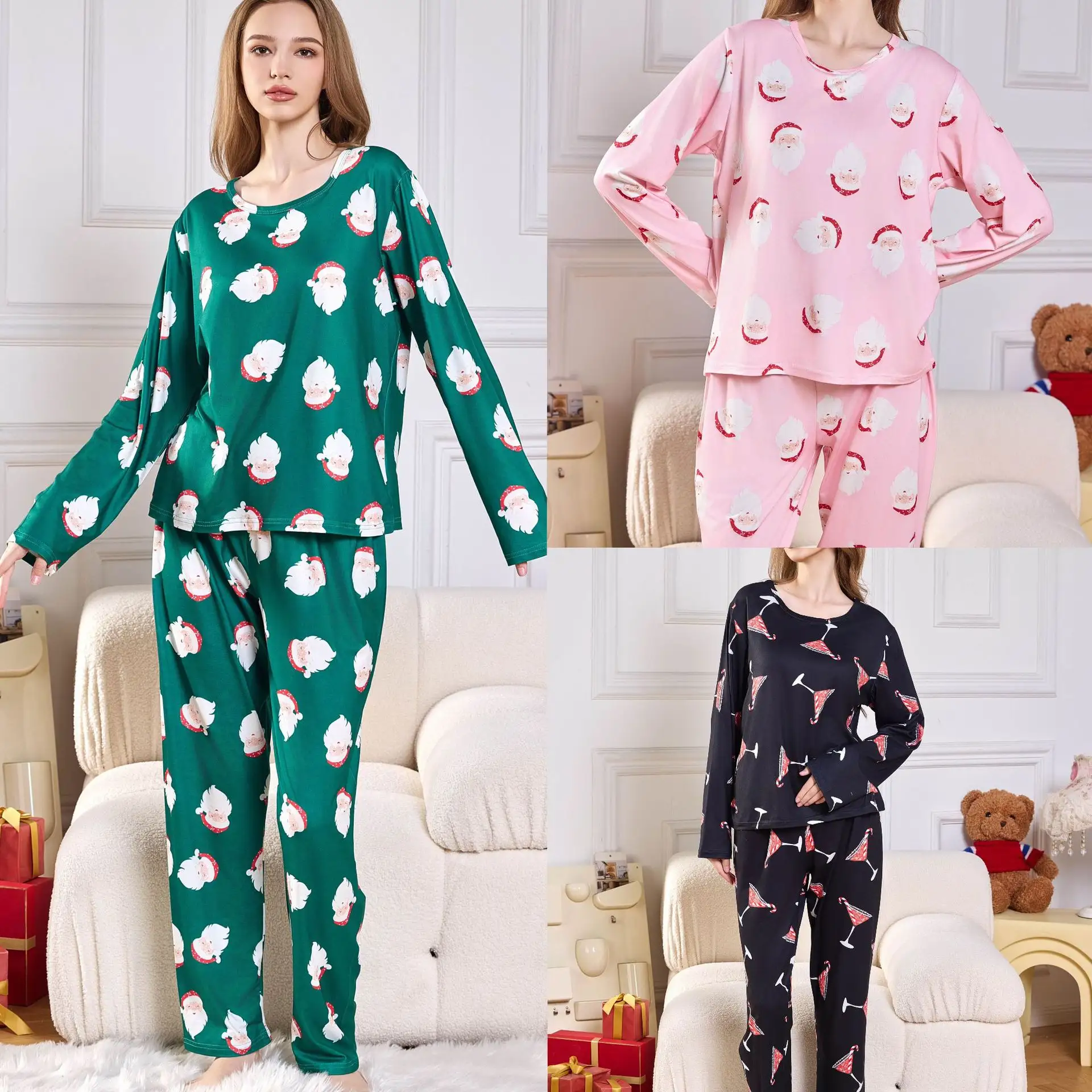 Cartoon Two Piece Set Suit Milk Silk