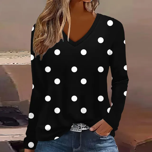 Summer Womens Casual Long Sleeve Printed Top Cx55118157108 2Xl - Shop at LoveMi