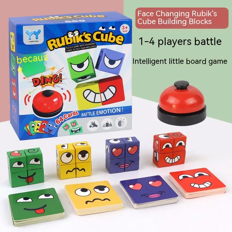 Face Changing Rubik's Cube Educational Toy Expression